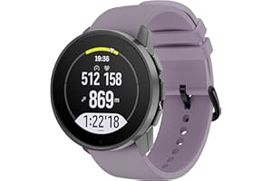 Hiseus Bracelet Compatible avec Suunto 9 Peak / 5 Peak, Bracelet de Remplacement Sport Silicone Compatible avec Suunto 9 Peak Pro/Vertical Bracelets de Montre