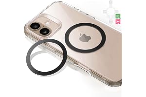 Uppsättning med 2 självhäftande metallringar för magnetisk MagSafe-ring kompatibel med trådlös MagSafe-laddare / bilhållare för iPhone/Samsung/Android-telefonfodral Metallringar