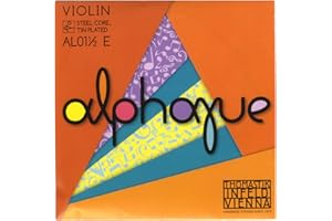 Thomastik cuerda suelta para violín alphayue 1/2, escala 283mm/11.1" cuerda mi núcleo de acero estañado.