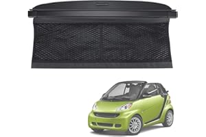 SYPNB Retrattile Car Bagagli Protezione Coperchio per Smart Fortwo 451 2009-2014, Auto Interni Accessori Baule Ripiano Conservazione Organizzare