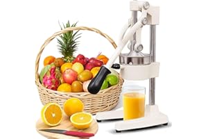ONAHA Manual Lemon Press, Citrus Press, Fruit Press, Metal Material Suitable For Various Commercial And Family Gatherings, Can Be Used For Dragon Fruit, Pomegranate, Orange, Watermelon (white)