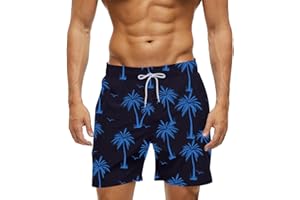 COYBTO Bañadores Hombre Transpirable,Bañadores para Hombre con Forro de Malla y Cordón Ajustable, Bañador Hombre de Secado Rápido