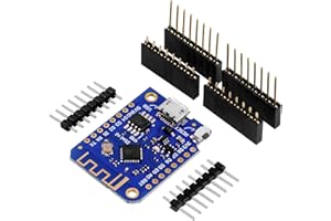 AZDelivery D1 Mini V3 NodeMCU ESP-8266 WiFi IoT Micro USB WLAN Development Board CH340 I2C IIC SPI 4MB Flash 5V 3.3V ESP8266EX Compatible with Micropython Wemos and Arduino Including E-Book!