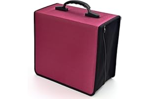 alavisxf xx Étui pour CD, 432 Capacité Boîtier CD, Fermeture Éclair de Protection Film Média Stockage Organisateur Classeur Portefeuille pour Voiture Voyage