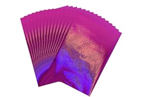 OTCRAFT 100PCS Glimmer Hot Foil, Metallic Variety Beautiful color Toner Reactive Foil, 7.9x11.4inch Hot Stamping Foil,Foil by Laser Printer and Laminator Toner Reactive Foil for Scrapbooking Paper Crafts