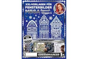 XXL Vorlagen für Fensterbilder, Mega Sammelmappe 1 von Bine Brändle, Das Orignal: 16 große Vorlagebögen mit Kreidemarker (Bine Brändle MEGA ... für Fensterbilder, Mega Sammelmappe 1)