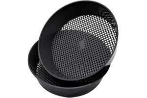 TAIZER Setaccio da Giardino, 2 Pezzi Colino da Giardino Strumento con Setaccio per Terreno in Plastica per Giardino Sabbia Pavimento Sabbia Terra Colino a Rete per Giardinaggio Piante Green