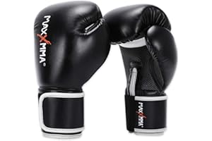 ‎MAXXMMA MaxxMMA Pro Style Boxing Gloves for Men and Women, Training Heavy Bag Workout Mitts Muay Thai Sparring Kickboxing Punching Bagwork Fight Gloves