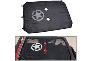 BESIDE_AUTO Wrangler JKU 2/4 puerta malla Bikini parasol cubierta superior proporciona protección UV