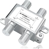 G-PLUG TV Antenna Partitore 3 Outputs &ndash; TV Splitter in Metal, Signal Separator, Compatible with DVB-T/T2, DVB-S/S2, HDTV 4K,