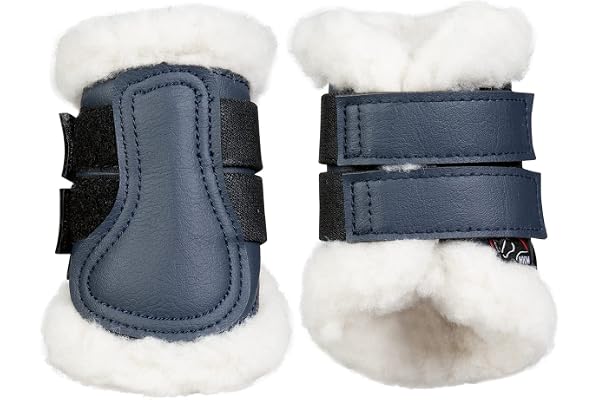 HKM 12734 Paire de guêtres Confort en Similicuir avec Doublure en Peluche Shetty Mini Shetty