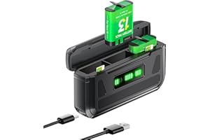 Palogreen Hero 13 Caricabatterie per Go-pro Hero 13 Black- Caricabatterie intelligente con display LCD, slot per schede TF, adatto alle basse temperature, caricatore tascabile (batteria non inclusa)