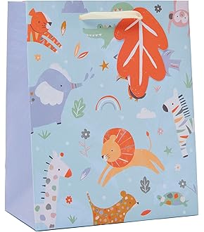 Twizler New Baby Boy Card - Blue Crib With Jungle Animals Congratulations Greeting Card