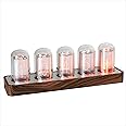 ClocTeck Nixie Tube Clock Wooden Digital Desk Clock for Bedroom, Support Wi-Fi Time Calibration, Alarm, 12/24h Display, No Assemble Required - A Retro Gift to Decorate Your Desk and Bedroom