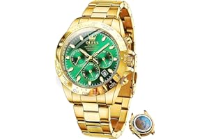 OLEVS Montre Homme Automatique Squelettée Mécanique Luxe Diamants Étanche Lumineux Montre