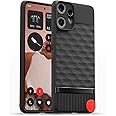 Pikkme Back Cover for CMF by Nothing Phone 2 Pro 5G Camera Protection 3D Hexa Cube Design Silicone Protective Bumper Case (Black)