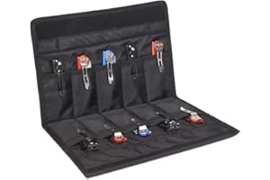 SFBSFL Chef Knife Roll Bag,Knife Display Case for 10 Pocket Knife,Folding Knife Storage Case,Butterfly Knife Organizer,Multi-Function Knives Case for Traveling Camping,Knives Collection Pouch for Outdoor