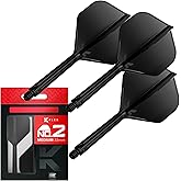 Target Darts K Flex Entegre Dart U&ccedil;uşları ve Şaftları, No.2 | 3'l&uuml; Paket K-Flex - No2, Kflex Hepsi Bir Arada Kalıplı Dart U&ccedil;u