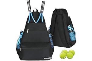 ACOSEN Tennis Bag Tennis Backpack - Large Tennis Bags for Women and Men to Hold Tennis Racket,Pickleball Paddles, Badminton Racquet, Squash Racquet,Balls and Other Accessories