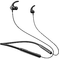 Ambrane BassBand Lite Bluetooth Neckband Earphones, Defined Audio with 6h Playtime, in-Line Mic for Calling, Secure Fit…