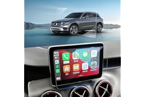 BSTW Compatible con Mercedes Benz C-Klasse W205 2014-2020 & GLC X253 2015-2021 8,4 pulgadas Media Display Película protectora vidrio templado película 9H antiarañazos