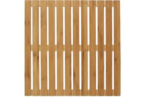 Wenko Rejilla para Ducha Indoor & Outdoor Bambú 50 x 50 cm