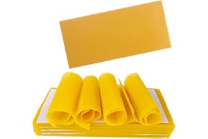 ZffXH 30 Pcs Nature Beeswax Sheets Beehive Foundation Sheets for Beekeeping DIY Beeswax Candle Making Sheet Material