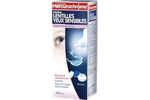 Mercurochrome – Solution Lentilles Yeux Sensibles Haute Tolérance – 350ml