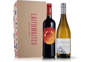 LAITHWAITES WINE Laithwaites White & Red Wine Gift Set - Discovery Duo Red & White Wine - Case of 2 Bottles (75cl) - French & Spanish Variety - La Folie De Pierre & El Bombero