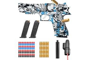 DAZZTIME Zabawkowy pistolet z pianki, pistolet dla dzieci, miękka pianka, piankowy pistolet zabawkowy, na 14+ prezenty dla dzieci