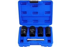 WiMas Extractores de Tuercas, Juego de Removedor de Tuercas, Extractor y Removedores de Tornillo (5PCS)