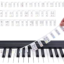 Stickers Pour Clavier De Piano Étiquettes Clavier Piano Silicone