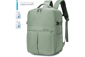 SPAHER 25L Plecak Podróżny Kabiny Samolotu 40x30x20cm Wizzair Vueling Szkolny Plecak na Laptopa 15,6 z 2 Torbami Próżniowymi Mężczyzna Duży Antykradzieżowy Kobieta Wodoodporny