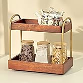 Brick Brown ® Premium CasaDuo Multipurpose Organizer Rack for Cosmetics Storage | Display Holder | Bathroom Dresser Counterto