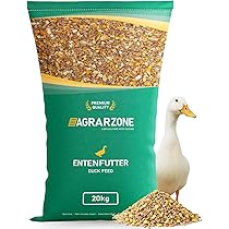 My Little Farm Biologische eendenkorrel, 2 kg, volwaardig voer voor het hele jaar voor eenden, gemineraliseerd en gevitiniseerd, volledig voer van biologische kwaliteit