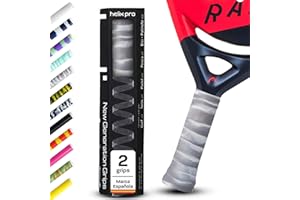 HELIX PRO GRIP Padel. Duración x10 Tecnología Antisudor Premium 1 Minuto en Aplicar Overgrips Padel Grip Tenis Padel Accesorios Hexacore Apto para Bádminton Squash Bicicleta