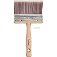 ProDec 4 inch Block Brush for Rapid Painting with Emulsion, Masonry Paint, Woodstains Timber Treatment, Varnish on Indoor and Outdoor Walls, Ceilings, Sheds, Fences, Ideal for Rough Surfaces, 4" 100mm
