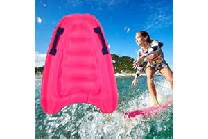 AMDZGLB Plegable Bodyboard Inflable con Asas, Tabla de Bodyboard Tabla de Surf Tabla de Cuerpo Portátil Aprendizaje Estera Auxiliar Adecuada para Varios Escenarios para Niños Y Adultos, Principiantes, B