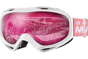 OutdoorMaster Gafas de Esquí OTG, Anti Niebla 100% Protección UV Máscara Gafas Esquí Snowboard, Desmontables Lentes gafas esqui de Esquiar para Hombre Mujer Adultos Juventud