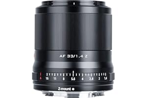 VILTROX 33mm F1.4 Z APS-C Obiettivo Messa a fuoco automatica con motore STM Supporto Eye-AF Z Mount Obiettivo per fotocamera Nikon Zfc Modello Z5 Z6 Z7 Z50 Z6Ⅱ Z7Ⅱ