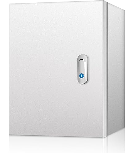 Iron Forge Cable Waterproof Junction Box - Outdoor Electrical Enclosure With Complete Accessories, ABS Plastic Project Boxes Weatherproof Hinged Light Gray Panel Cover, IP65 6" X 6" X 3.6" Inch