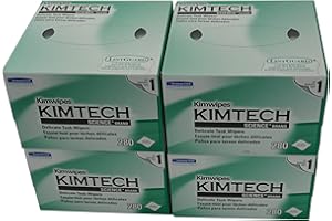iSonic - KW01x4(B) Kimberly-Clark Professional Kimtech Science KimWipes Delicate Task Wipers, 4.4 x 8.4 in. 1-ply, 280 Sheets/Box, 4 packs, KW01x4