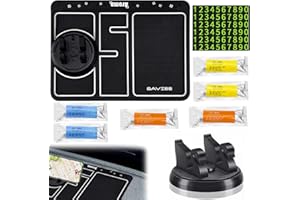 ZDQC Tappetino per Telefono Antiscivolo per Auto 4 in 1,Porta Cellulare Auto,Tappetino Silicone Cruscotto Auto Antiscivolo,Vassoio per Cruscotto Auto