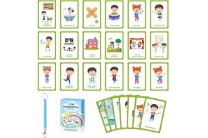 PATPAT® 32 visuella kommunikationskort för barn, dagliga rutinkort för barn, Montessori visuella hjälpmedel förskola inlärnin