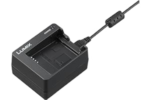 Panasonic Lumix DMW-BTC12 Akku-Ladegerät geeignet für Akkus DMW-BLC12, BLG10 und BLH7 Schwarz