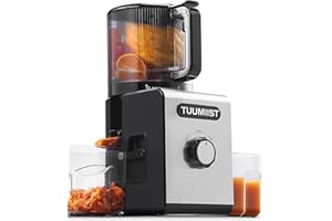 ‎TUUMIIST 150mm XXL-Entsafter, TUUMIIST Großkalibriger Entsafter Testsieger für Obst & Gemüse, 3L Füllvolumen Für Familie – 99% Saftausbeute, BPA-frei, REV Anti-Blockier-System + Ein-Klick-Reinigung