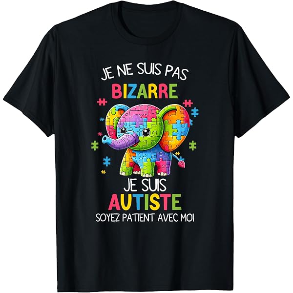T-shirt Coton Homme Autisme Avec Ruban - Marque Gildan Heavy Weight - Neuf Sur Commande Sans étiquettes