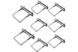 OBQCARE Bulloni a U M8 Quadrato, Staffe a U Con Dado Piastra Telaio E Rondella, 8 Pezzi U-Bolts, per Giardino, Cortile, Fissazione della Conduttura, RV, Fissazione Solare