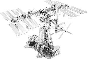 METAL-TIME, Modèle de Station Spatiale Internationale, Kit de Modèle en Métal de Station Spatiale ISS, Kits de Modèles en Métal 3D à Construire pour Adultes, Modèle Spatiale Astronautes Lodge