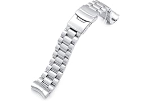 MiLTAT 20mm Watch Band for Seiko Sumo SBDC001 SBDC003 SBDC031 SBDC033, Endmill Screw-Link